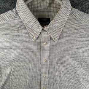 VTG Gitman Bros For Hunt Club Clothiers Button Up Shirt Long Sleeve Check 17 35